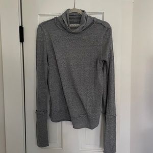 We the free heathered gray turtleneck by free people